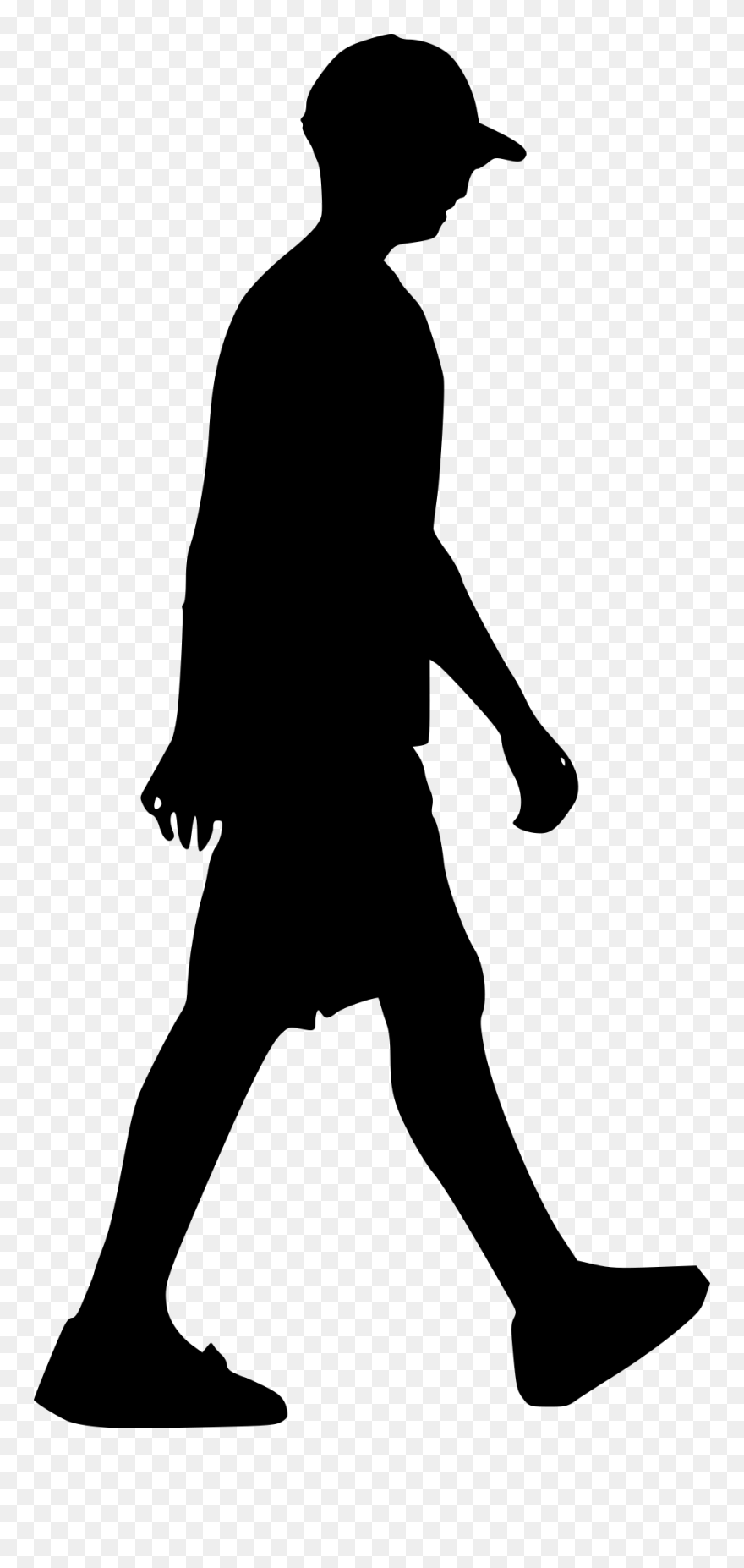 10 Man Walking Silhouette - Silhouette Of Man Walking Clipart