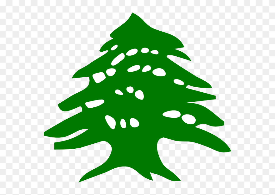 Cedar Tree Lebanon Flag Clipart