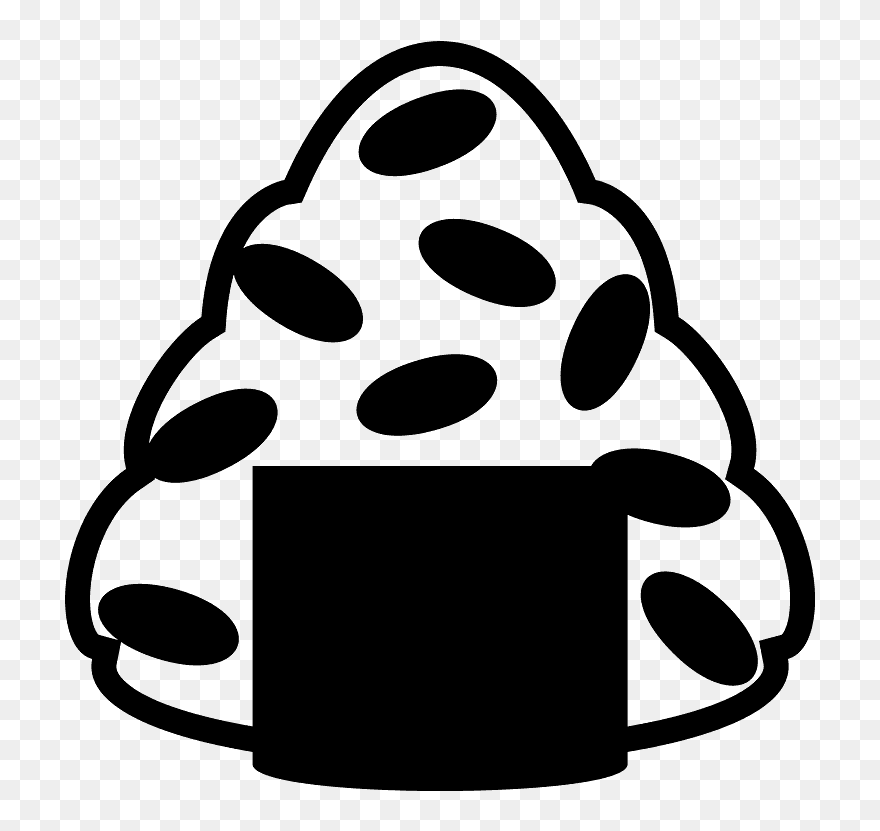 Rice Ball Emoji Clipart - Png Download