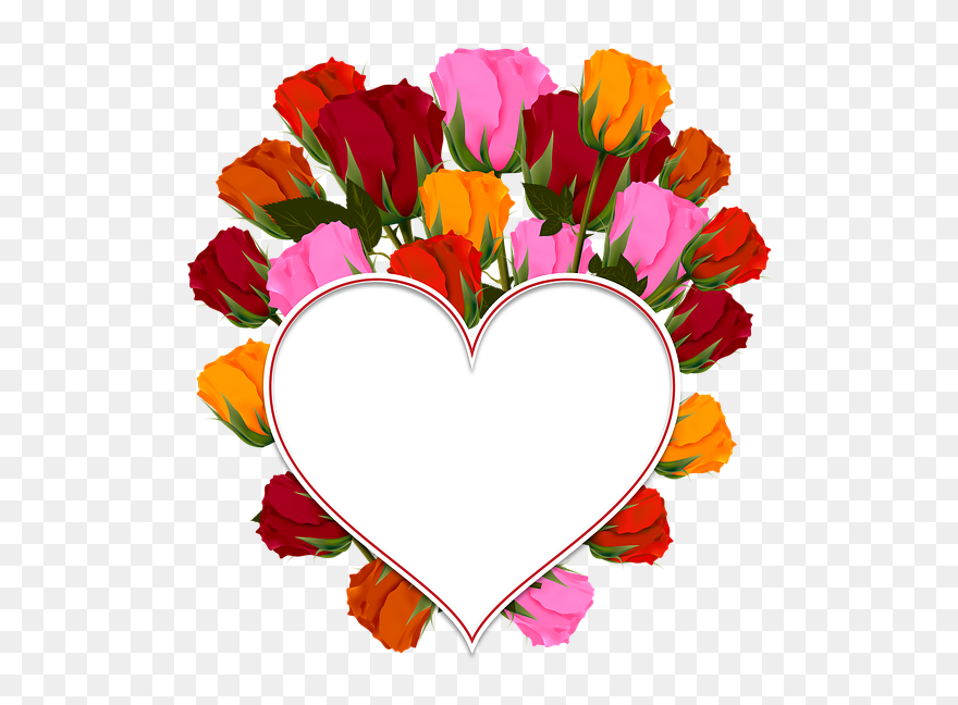 Hearts Clipart Bouquet - Love Flower Png Hd Transparent Png