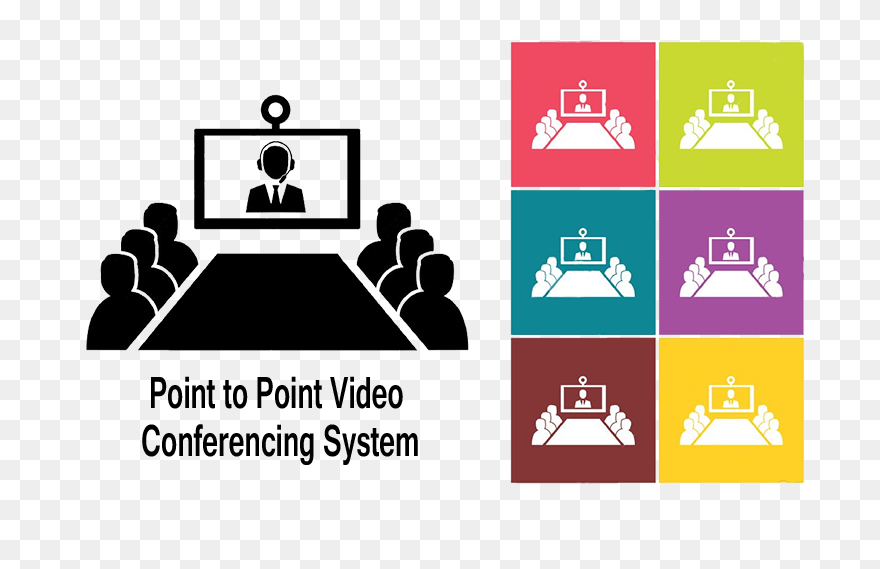 Video Conference Room Clipart Clipart Free Library - Video Conference Room Icon - Png Download