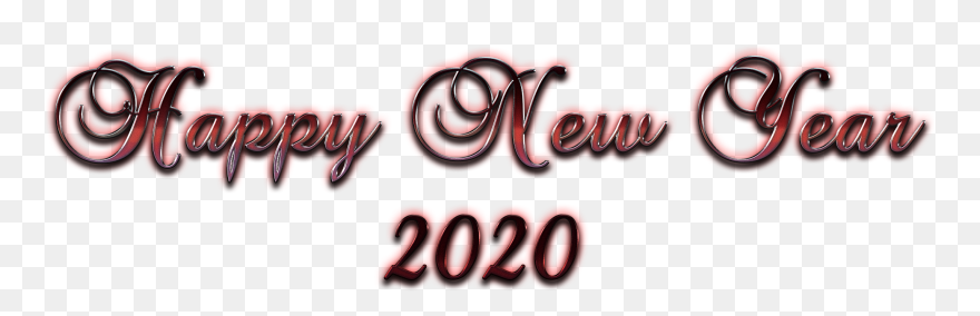 Happy New Year 2020 Transparent Background - Graphic Design Clipart