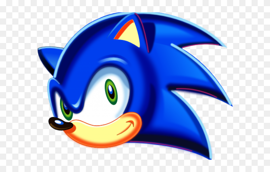 Transparent 5k Clipart - Transparent Sonic Head Png