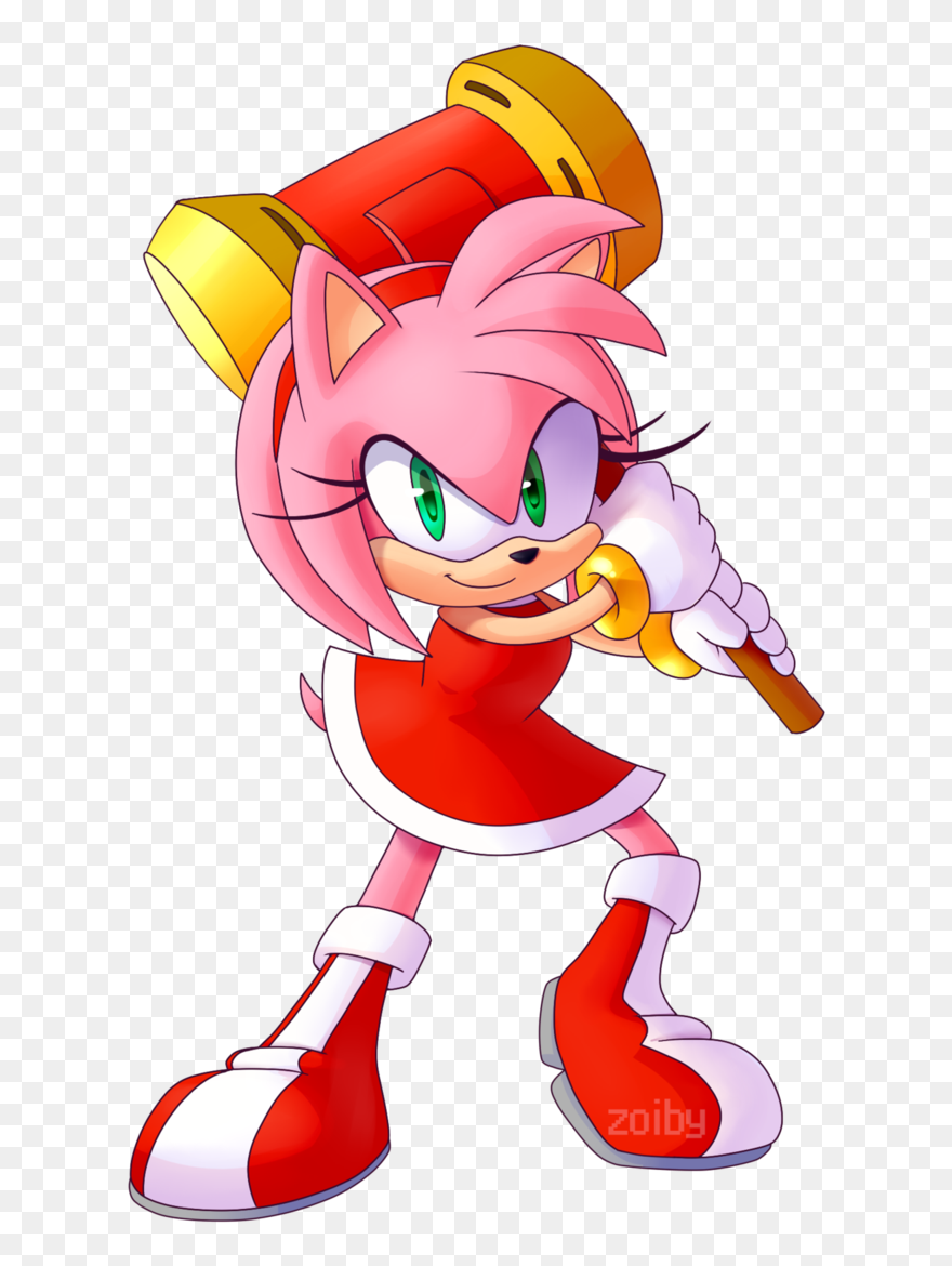 Sonic The Hedgehog Clipart Transparent - Amy Rose - Png Download