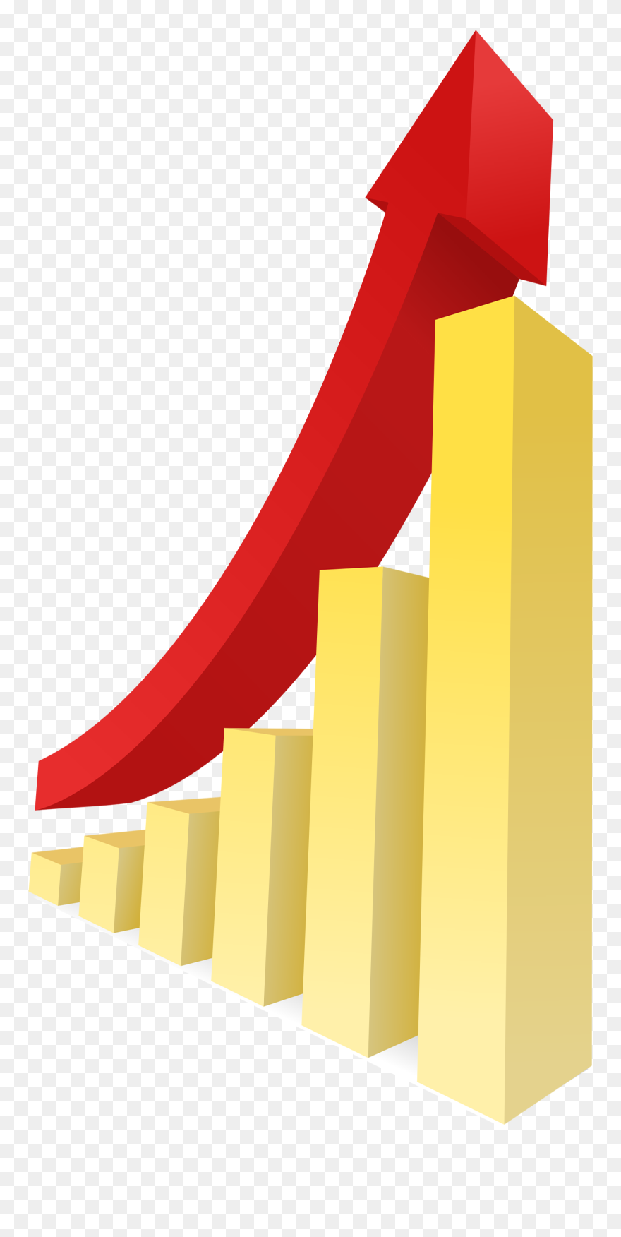 Transparent Stock Clipart - Share Market Up Graph - Png Download