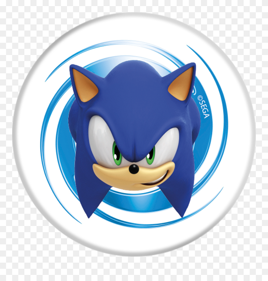 Popsockets Sonic The Hedgehog Face - Sonic The Hedgehog Popsocket Clipart
