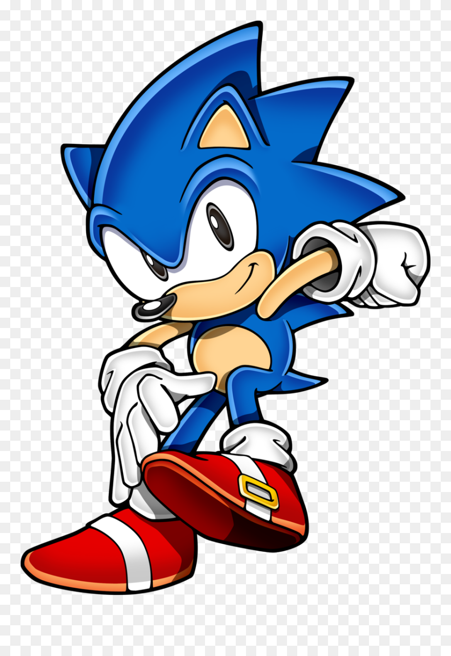 Sonic The Hedgehog Clipart Classic Sonic - Classic Sonic 2d Art - Png Download