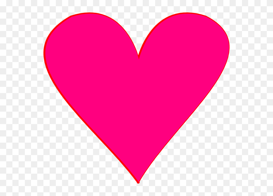 Transparent Pink Heart Png Clipart