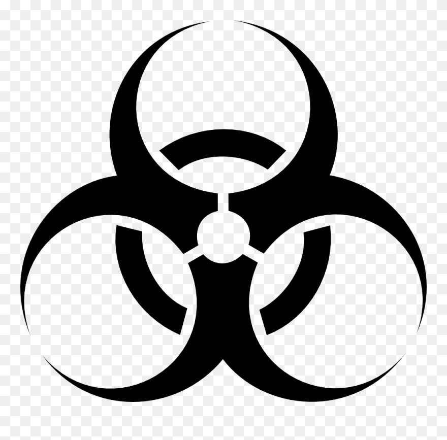 Waste Clip Art Download - Biohazard Symbol Png Transparent Png