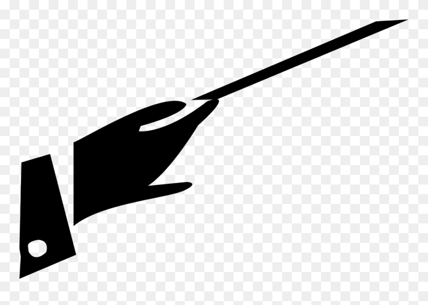 Vector Illustration Of Symphony Orchestra Conductor - Conducting Music Graphic Clipart