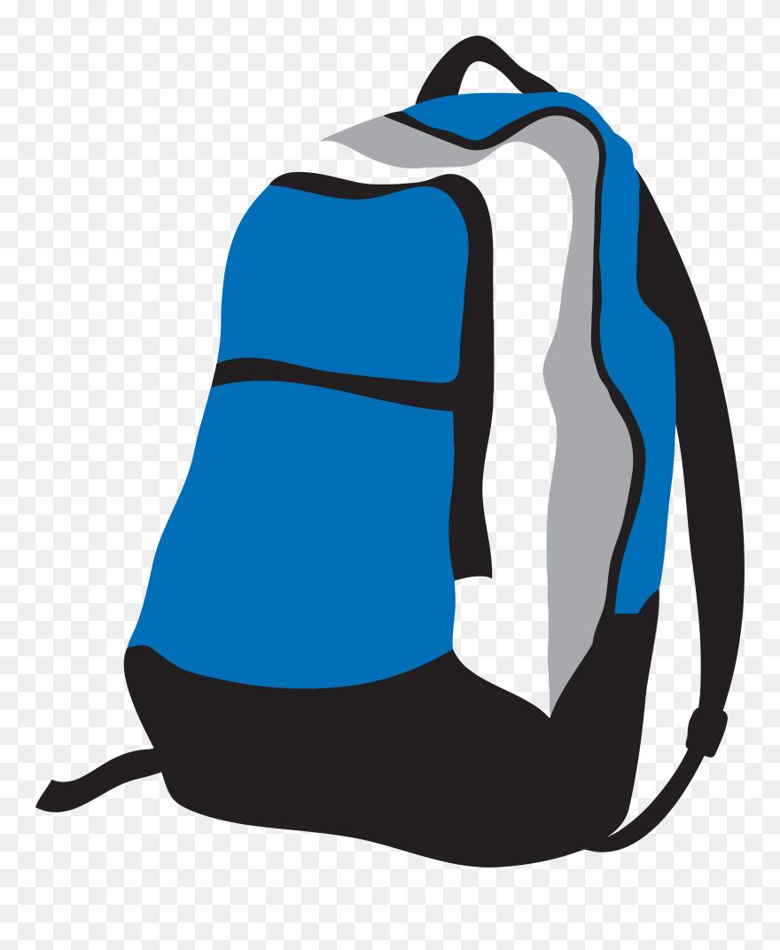 Cartoon Backpack Transparent Background Clipart