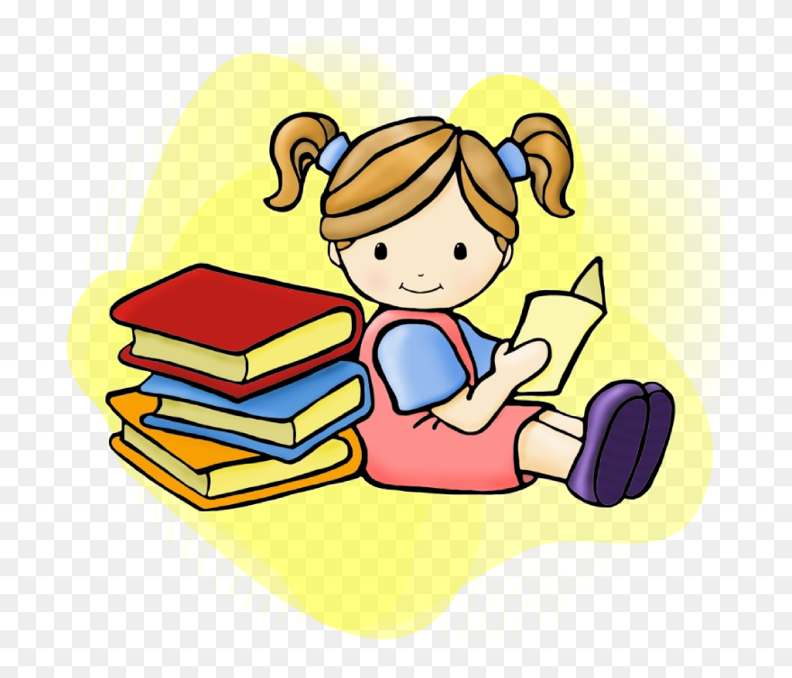 Reading Book Clip Art - Png Download