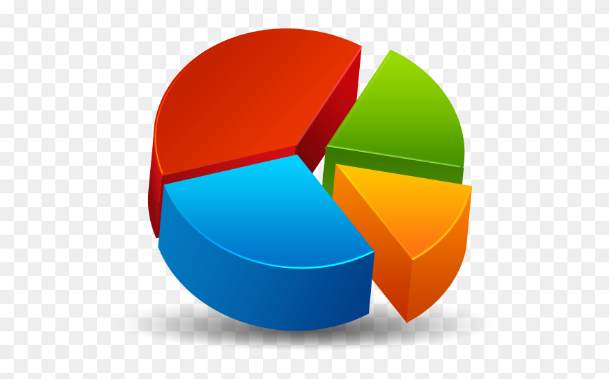 Pie Graph Design 3d Clipart