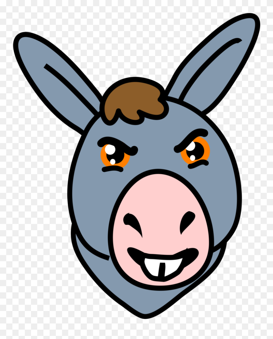 Mad Donkey Clip Art - Png Download