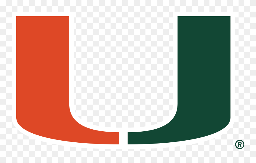 U Miami Logo Vector Clipart
