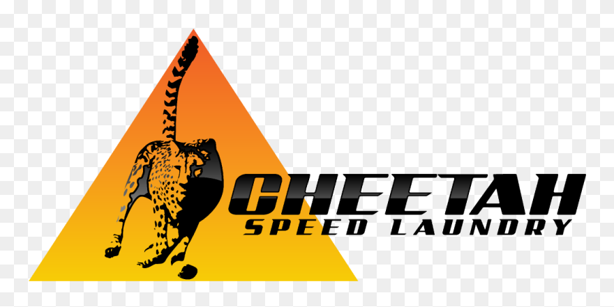 Laundry Drawing Laundromat - Cheetah Running Clipart