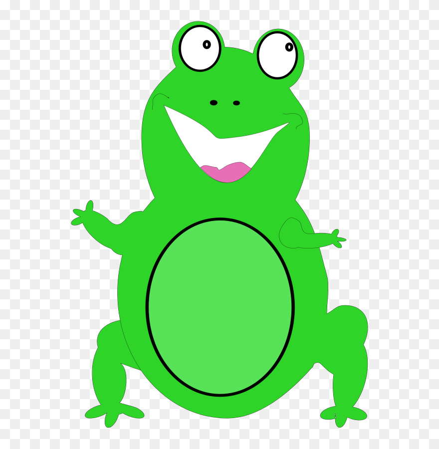 Happy Frog Clipart - Related To Green Colour - Png Download