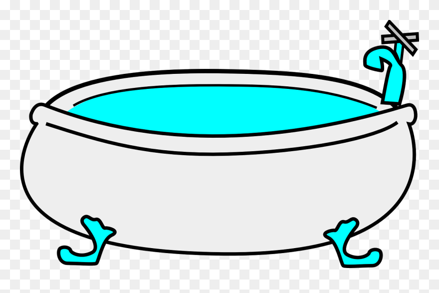 Transparent Bath Clipart - Bathtub Clip Art - Png Download