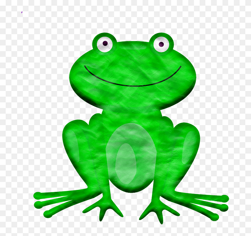 Cartoon Frog Clipart - Animal - Png Download