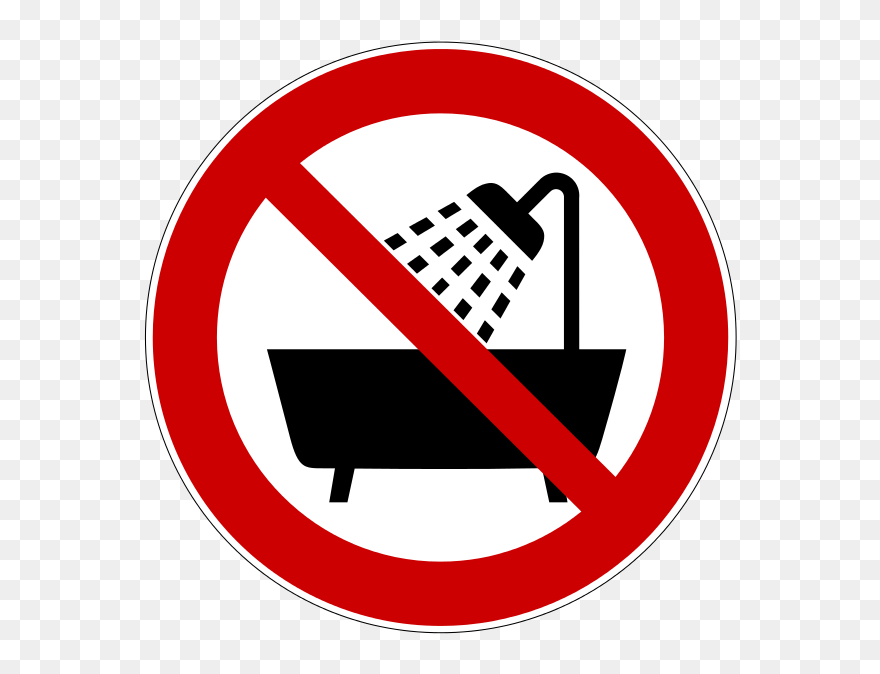 No Shower Clipart - Png Download