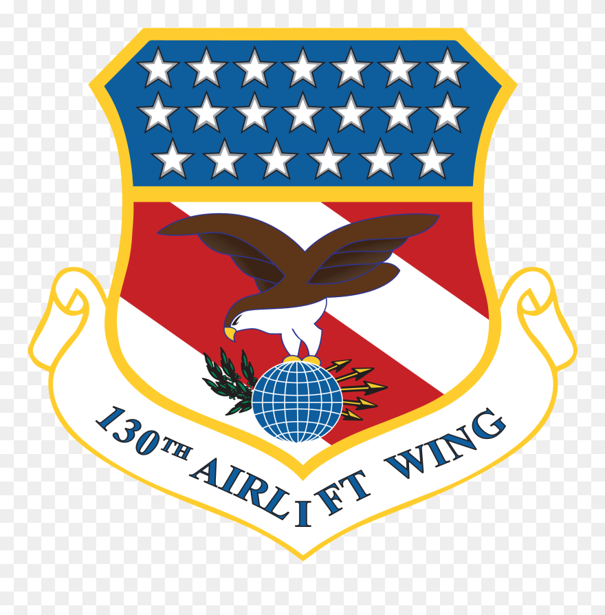 130th Airlift Wing Shield Clipart