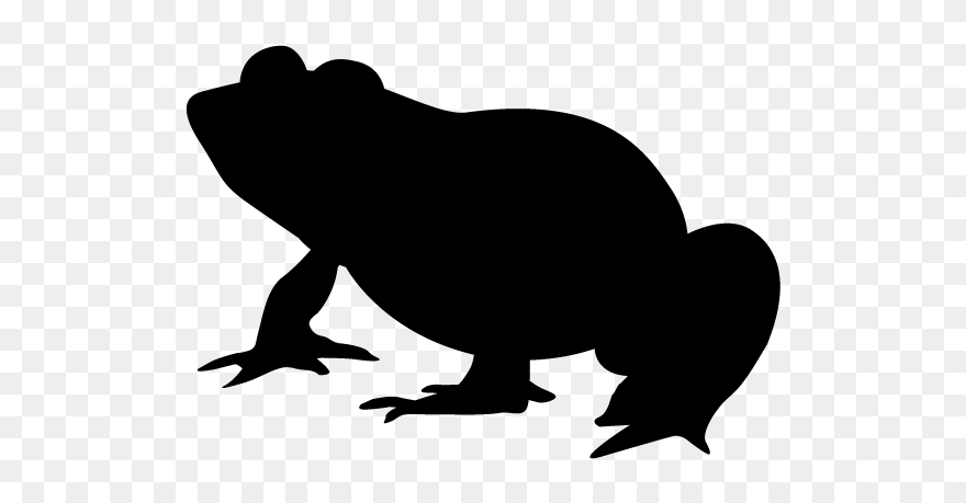 Frog Clipart Silhouette, Frog Silhouette Transparent - Frog Silhouette Clip Art - Png Download