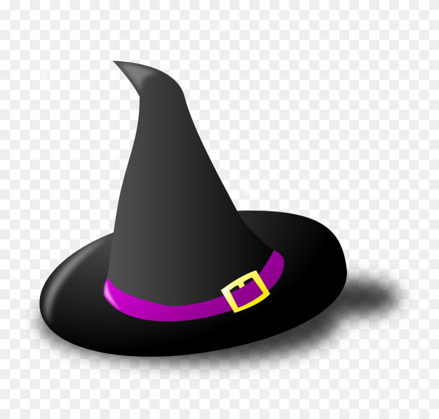 Halloween Witch Hat Clipart Free Images - Halloween Witch Hat Cartoon - Png Download