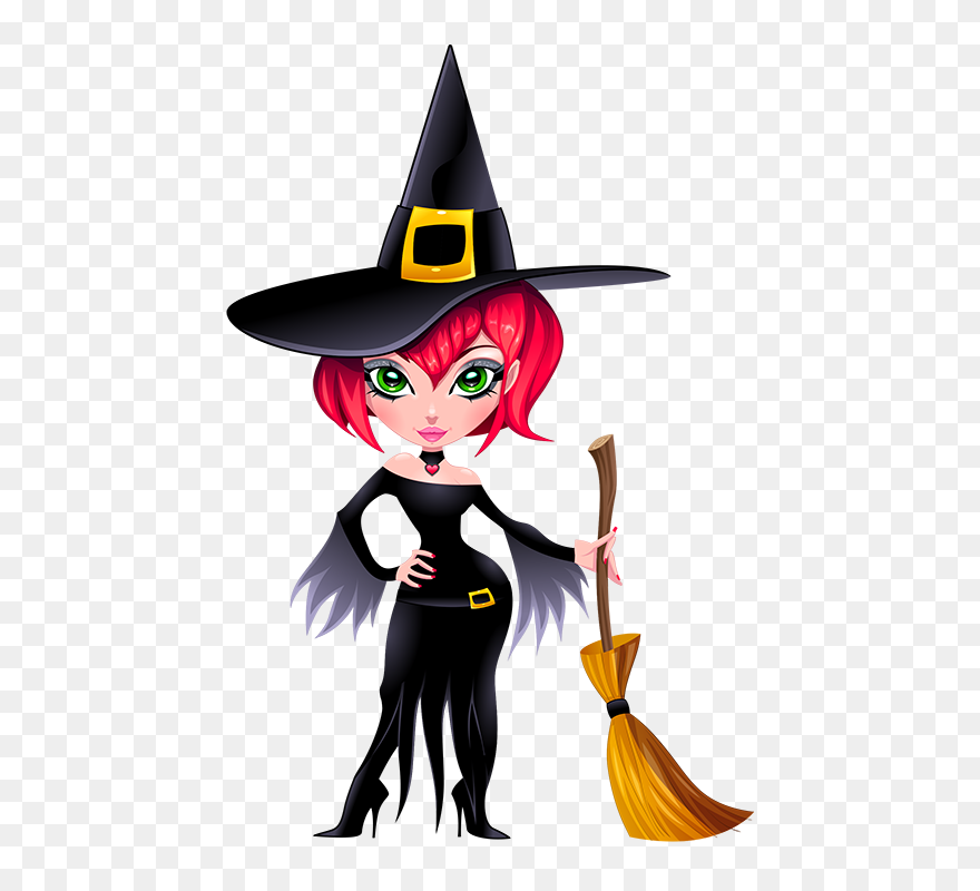 Pin By Yolanda Perez - Happy Birthday Halloween Witch Clipart