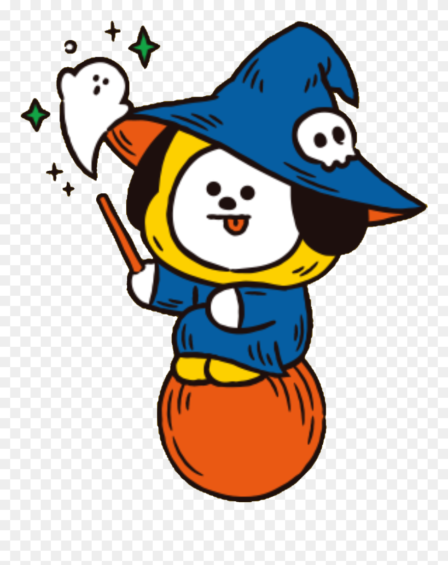 Chimmy Bt21 Halloween Witch Bt21 Chimmy Wallpaper 3d Clipart 5437640 Pinclipart