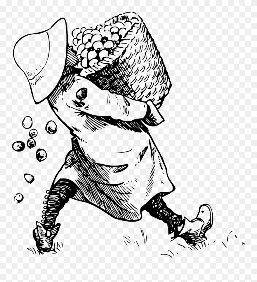 Collect The Eggs Clipart Black And White - Png Download