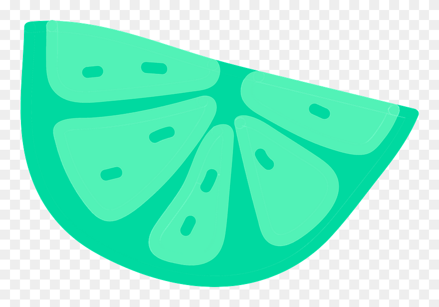 Slice Of Lime Clipart - Png Download