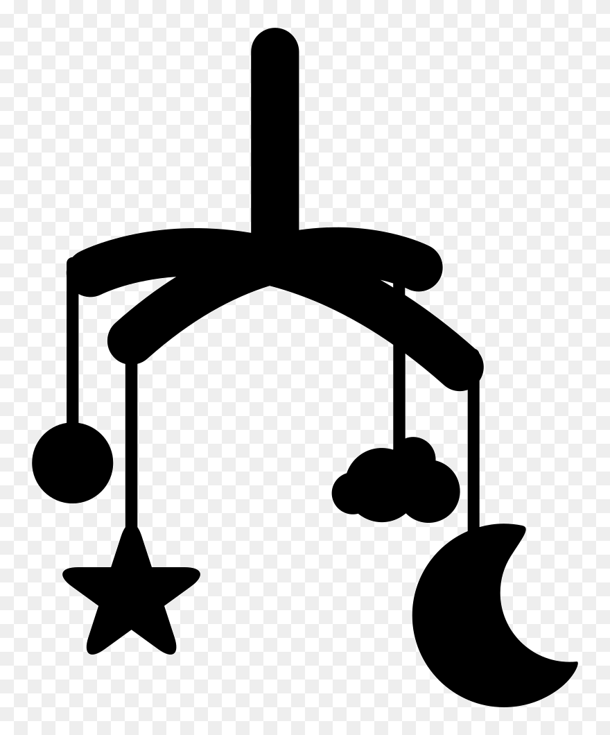 Transparent Cot Clipart - Baby Mobile Icon - Png Download