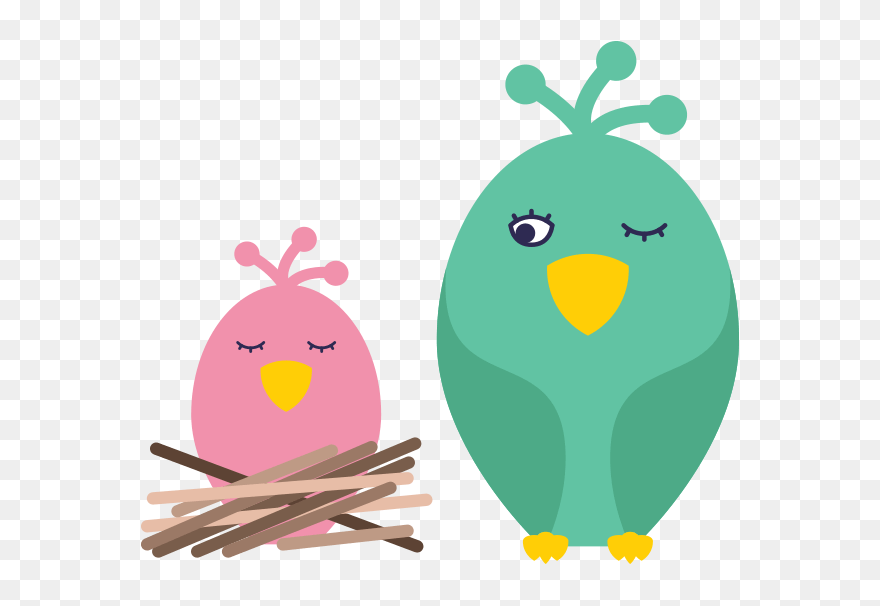 Cartoon Birds Sleeping Png Clipart