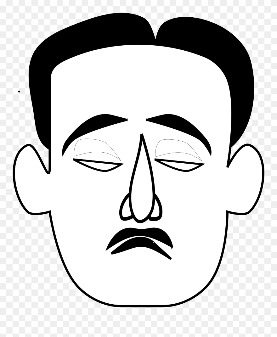Sad Baby Final Svg Clip Arts - Sad Man Face Clipart - Png Download