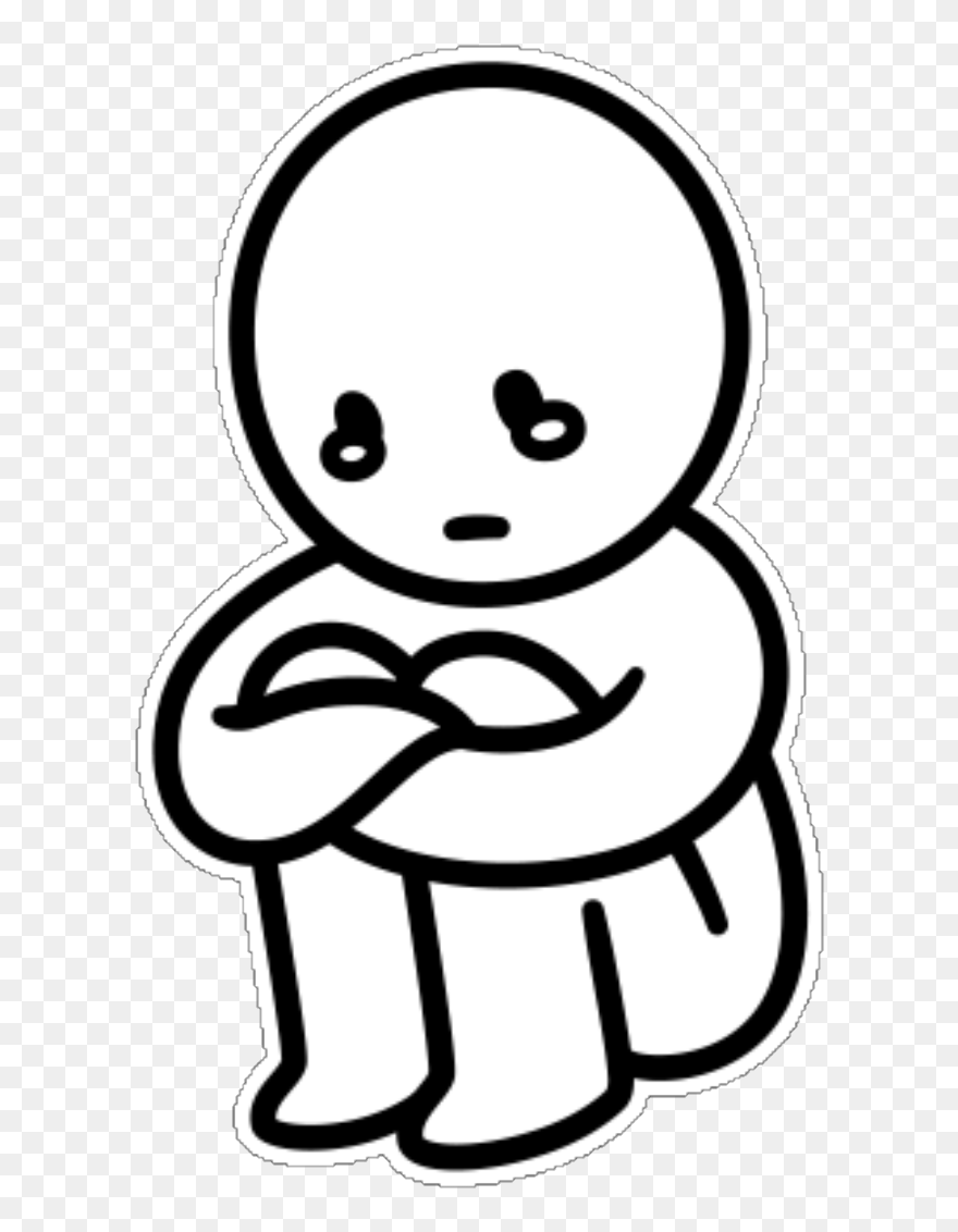 Sad Boy Drawing Clipart