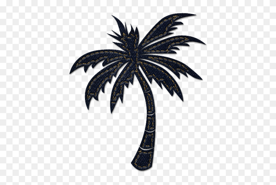 Palm - Tree - Clipart - No - Background - Single Palm Tree Clip Art - Png Download