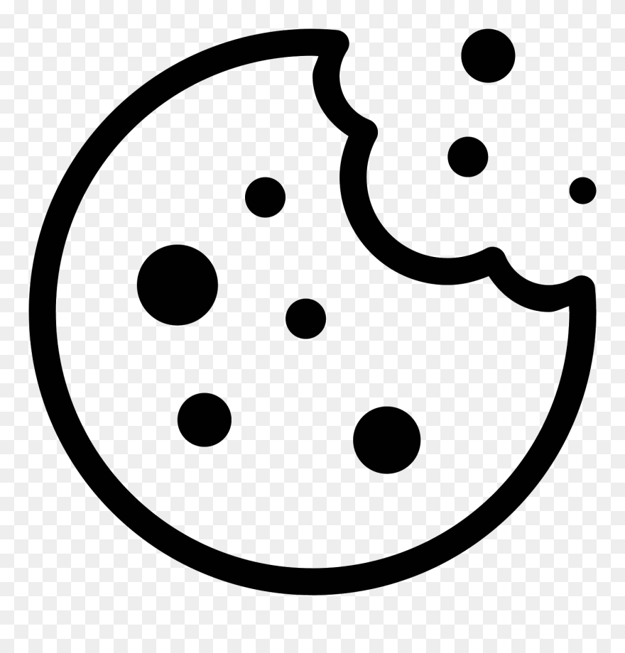 Black And White Cookie Clip Art - Png Download