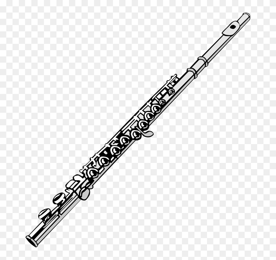 Woodwind Instrument,western Concert Flute,piccolo - Transparent Background Flute Clipart - Png Download