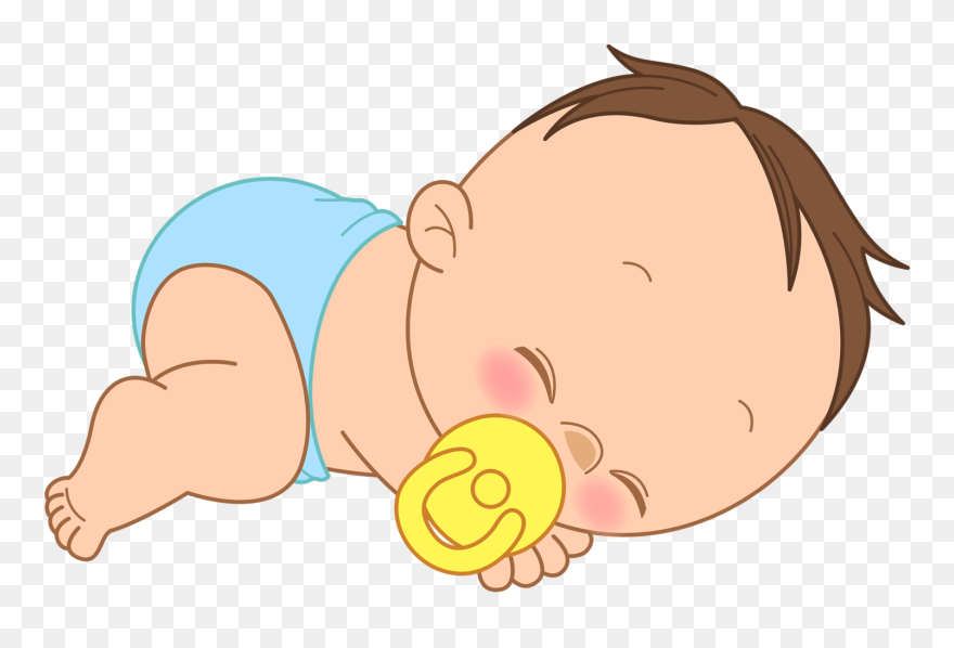 Infant Clipart Baby Tummy Time - Clipart Sleeping Baby Png Transparent Png