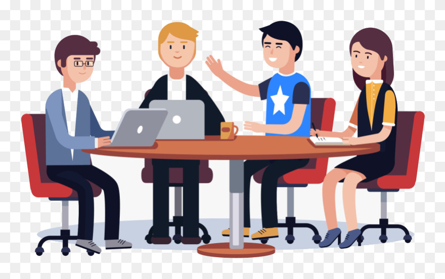 People Working Together Clip Art - Png Download