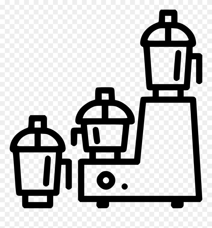 Blender Juice Mixer Kitchen Electronic Appliance Cooking - Mixer Clipart - Png Download