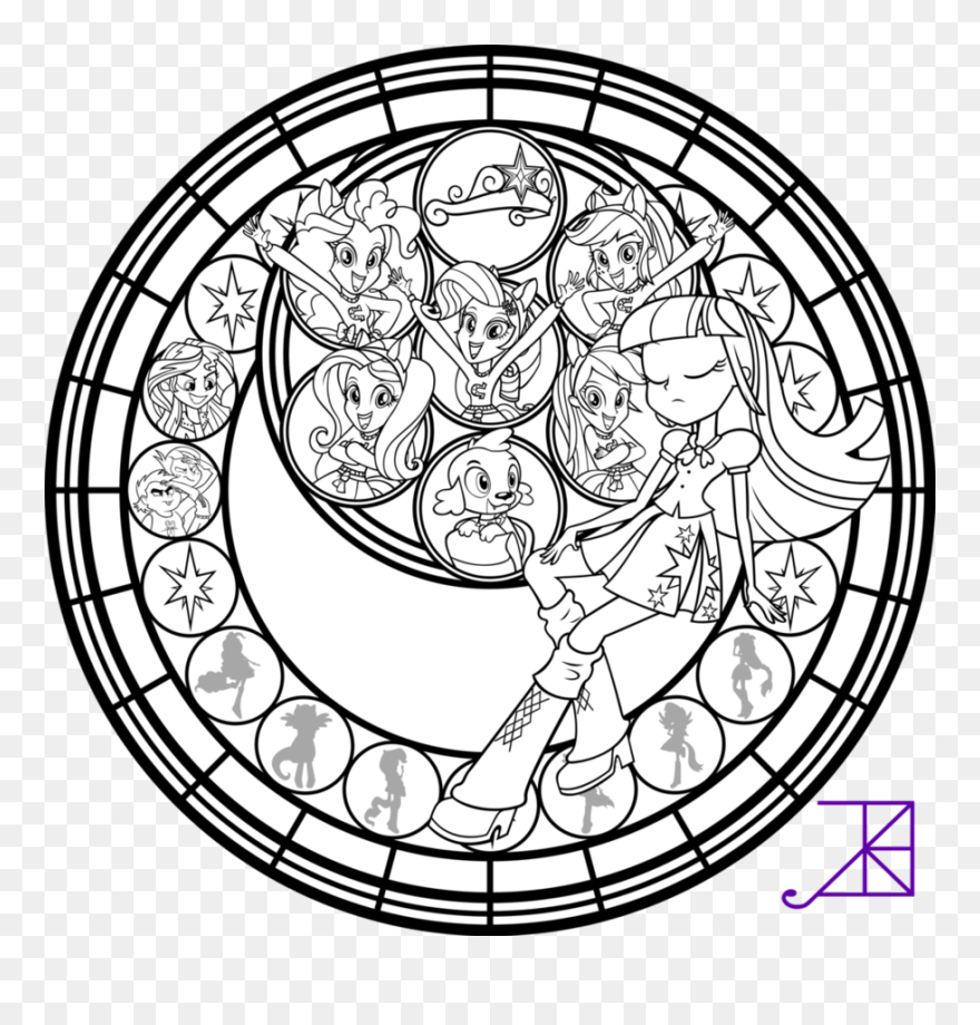 Equestria Girls Coloring Pages Clipart