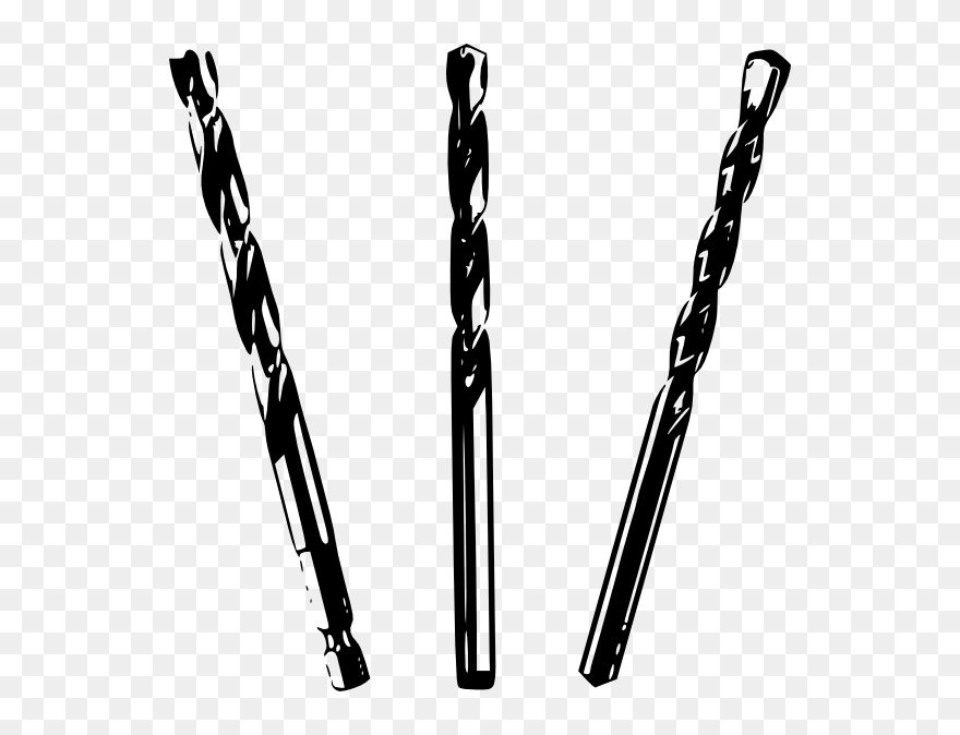 Perkakas Tukang Kayu Ilutrasi Hitam Putih Clipart