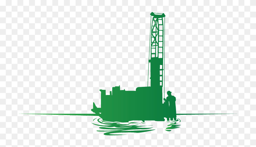 Drilling Silhouette - Illustration Clipart