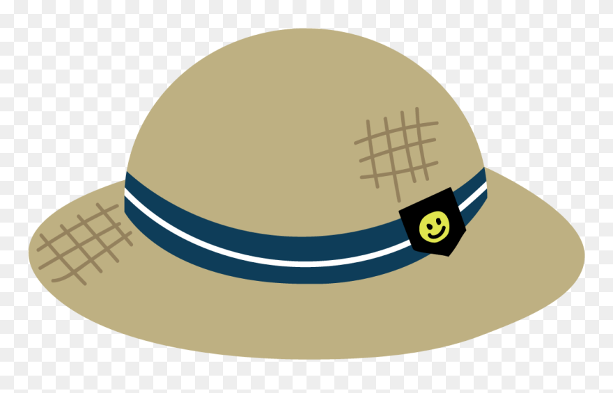 Straw Hat Illustration New Year Card Product Design - Fedora Clipart