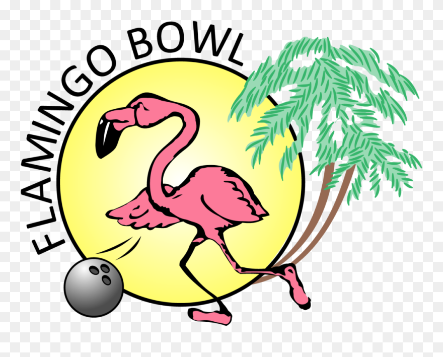 Flamingo Bowl Mcallen Clipart