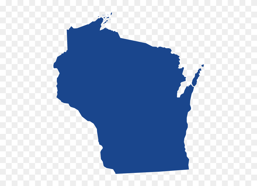 Wisconsin Shape Sticker - State Of Wisconsin Clipart