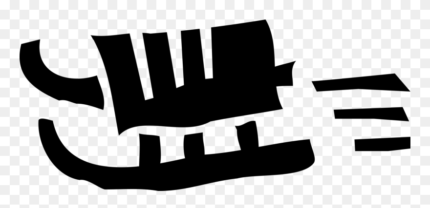 Sleigh Clipart Toboggan - Png Download