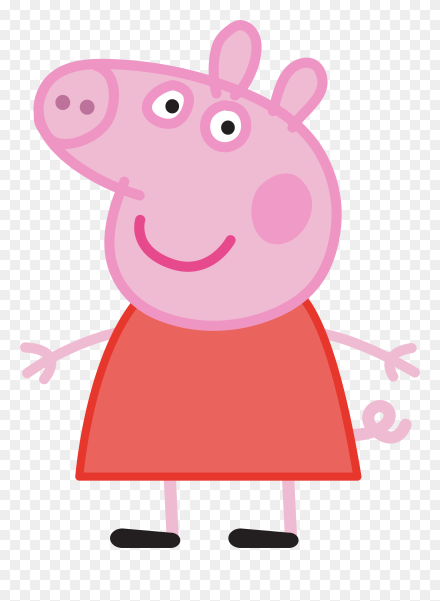Daddy Pig Mummy Standee Peppa Animated Cartoon Clipart - Png Download