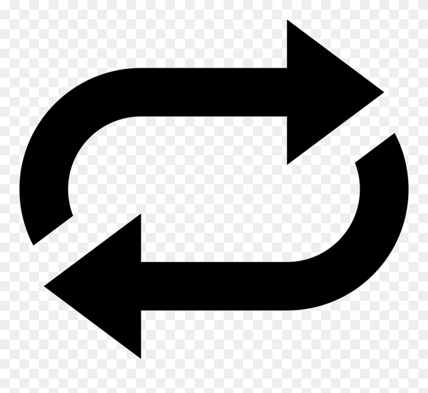 Arrow - Repeat Icon Png White Clipart